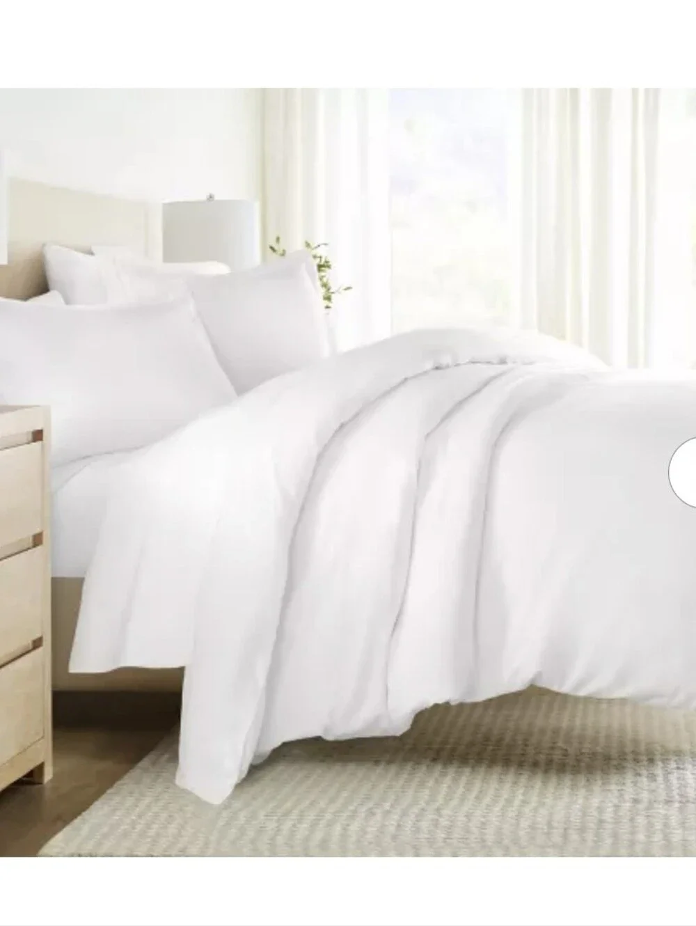 Becky Cameron 3 Piece Brushed Cotton Duvet Cover Set k/Cal K White
